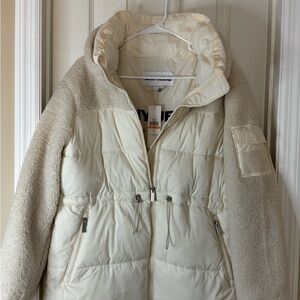 DKNY Cream Puffer Jacket